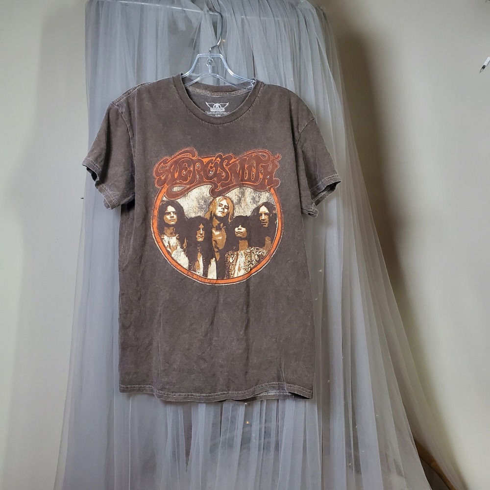 Retro Aerosmith TShirt 70s Music 80s Band Memorabilia 90s Classic Rock Size S/M
